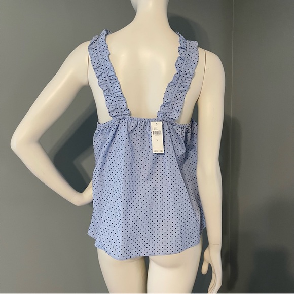 Waverly Grey Polka Dot Ruffle Strap top - Picture 5 of 6